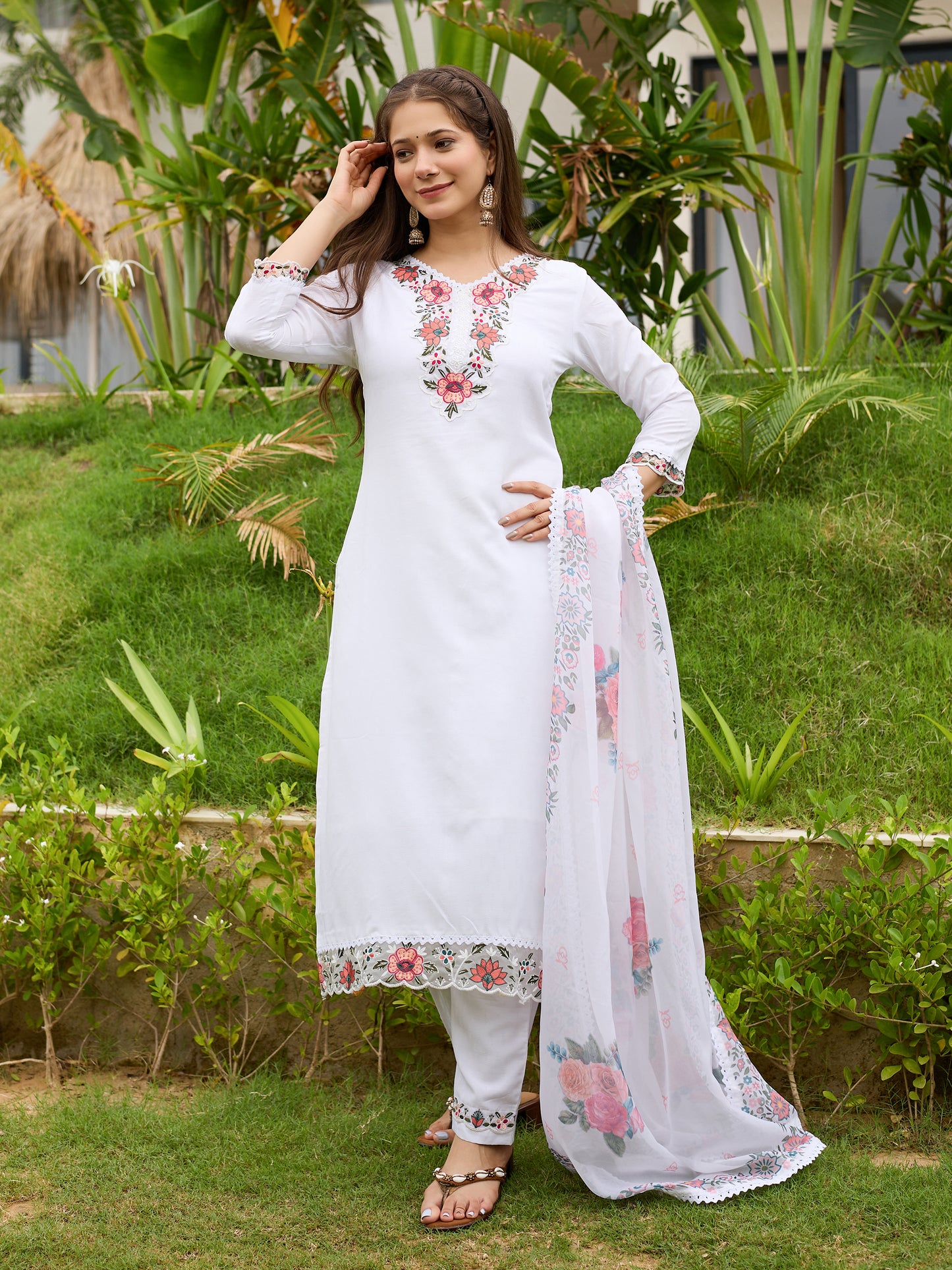 KURTI WITH PANT & DUPATTA D680