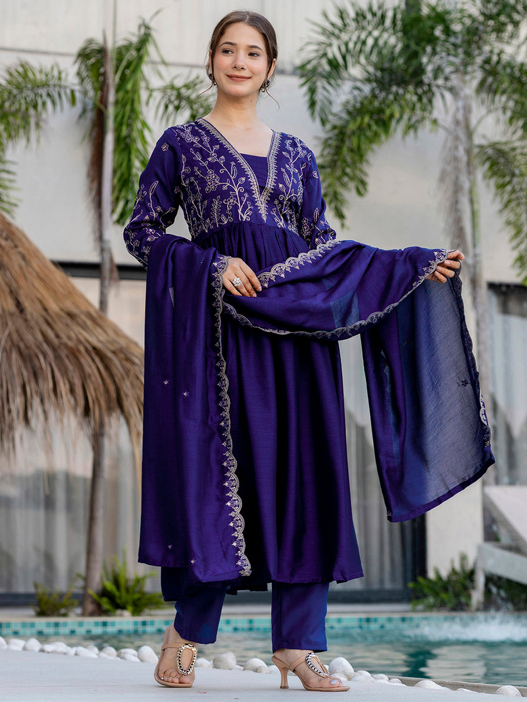KURTI WITH PANT & DUPATTA D688