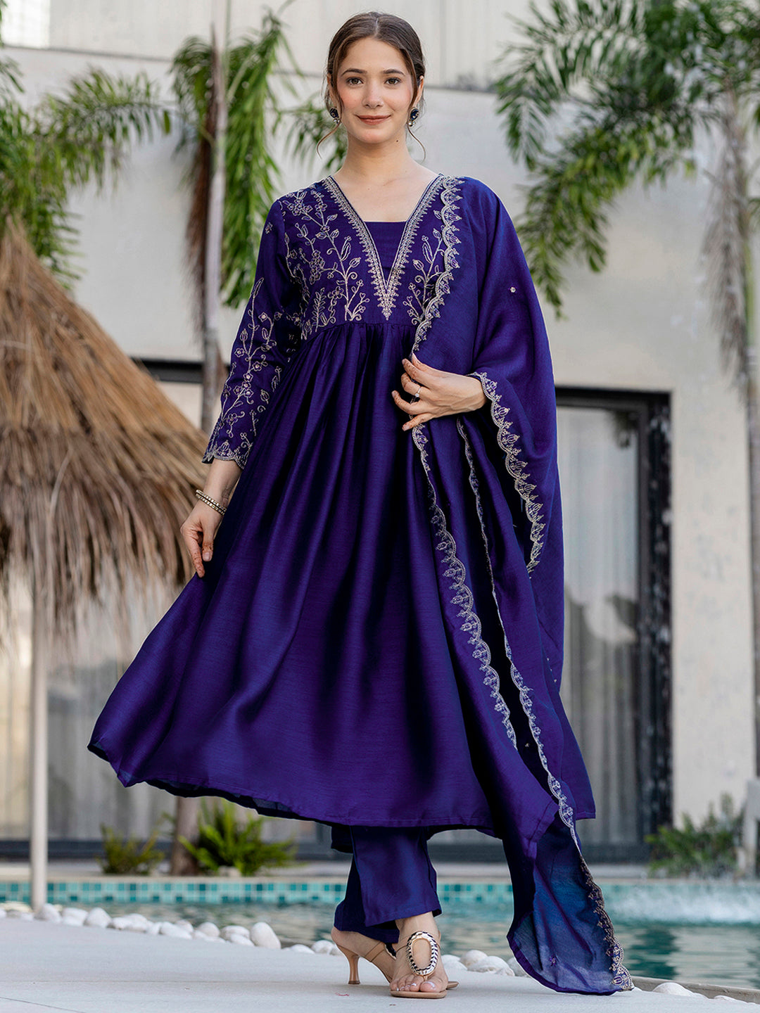 KURTI WITH PANT & DUPATTA D688