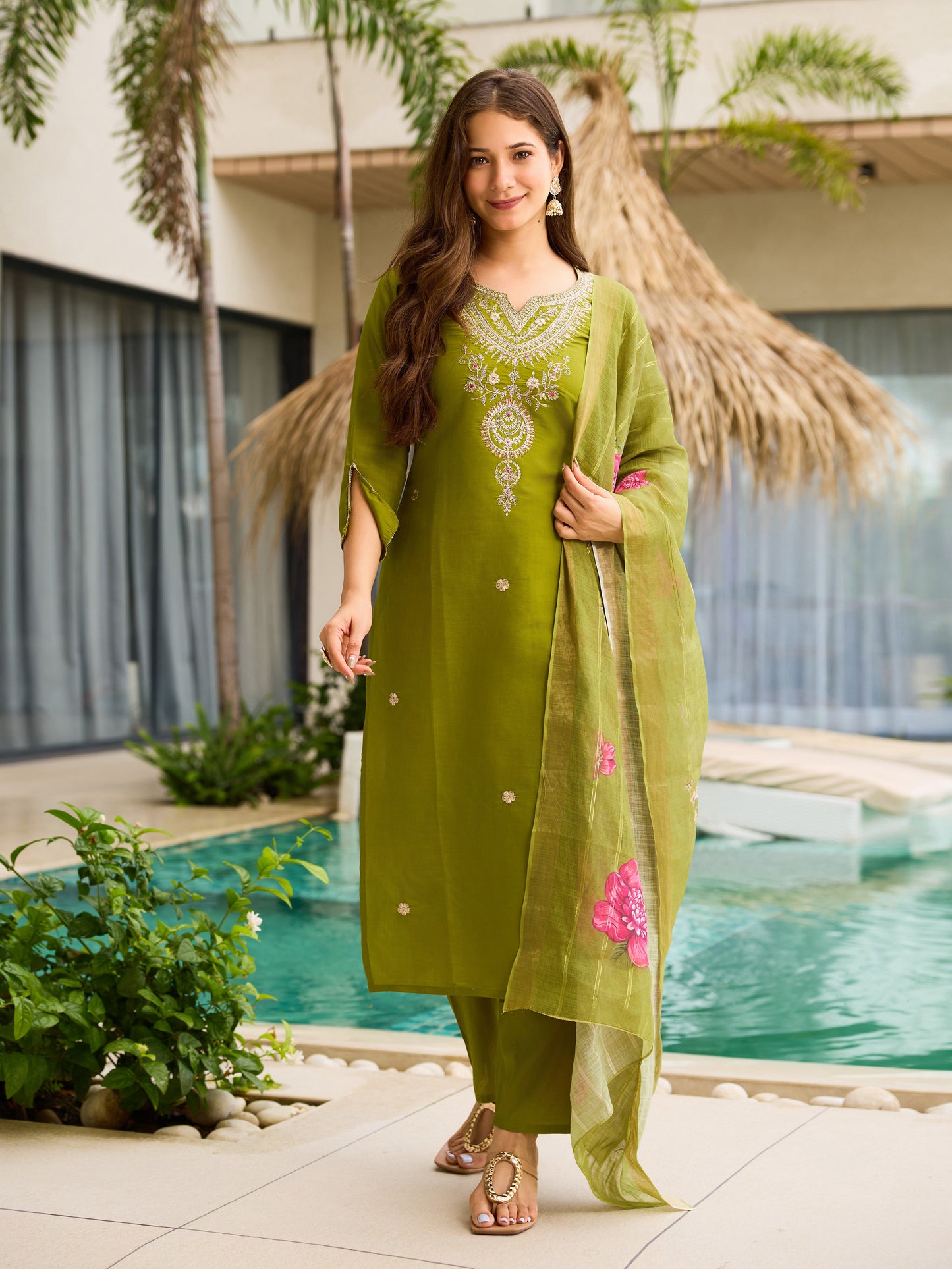 KURTI WITH PANT & DUPATTA D692