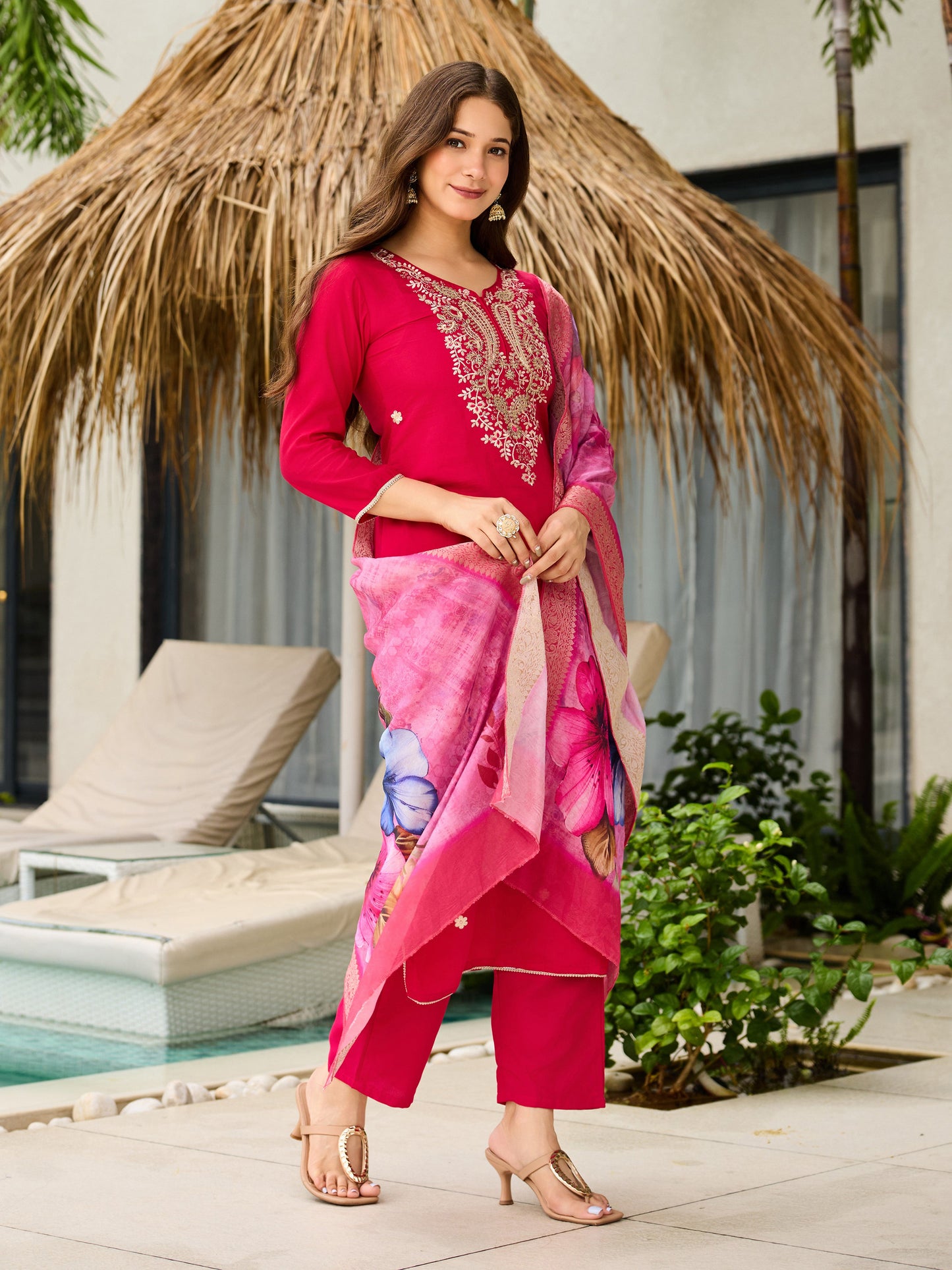 KURTI  WITH PANT & DUPATTA D694