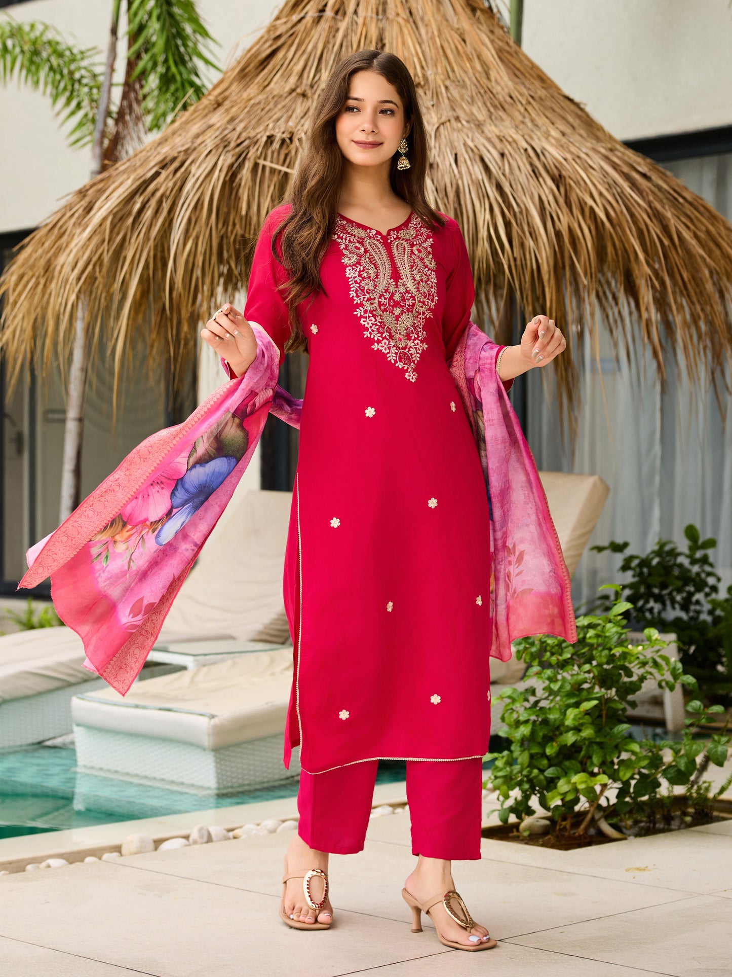 KURTI  WITH PANT & DUPATTA D694