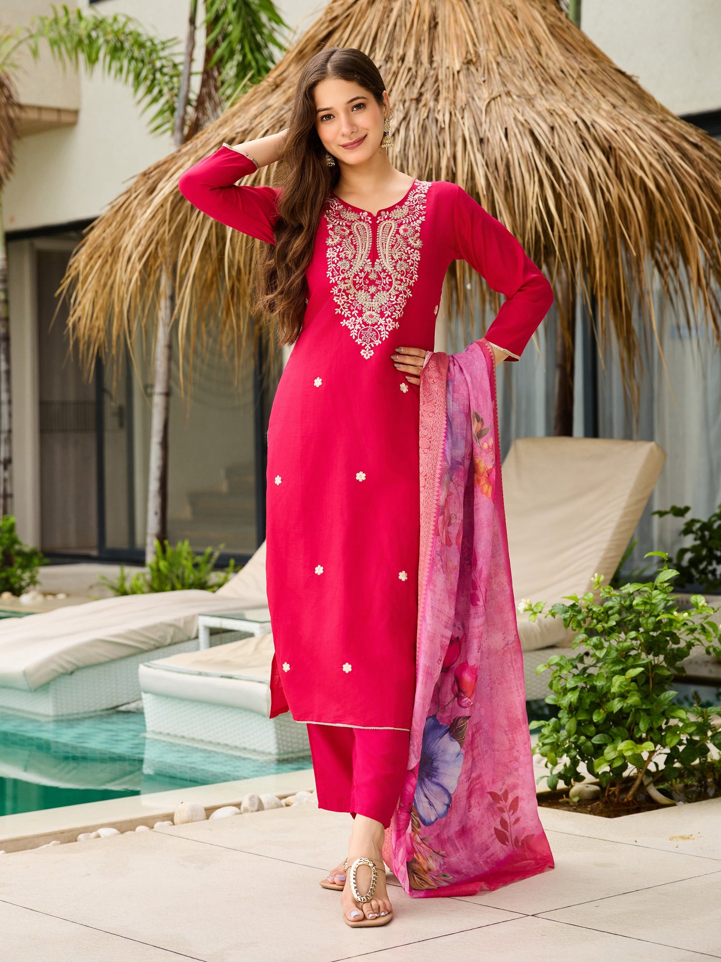 KURTI  WITH PANT & DUPATTA D694