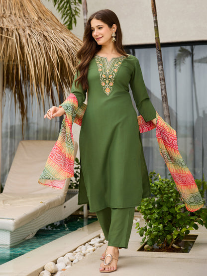 KURTI WITH PANT & DUPATTA D705