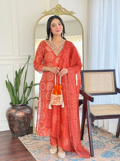 KURTI WITH PANT & DUPATTA D732