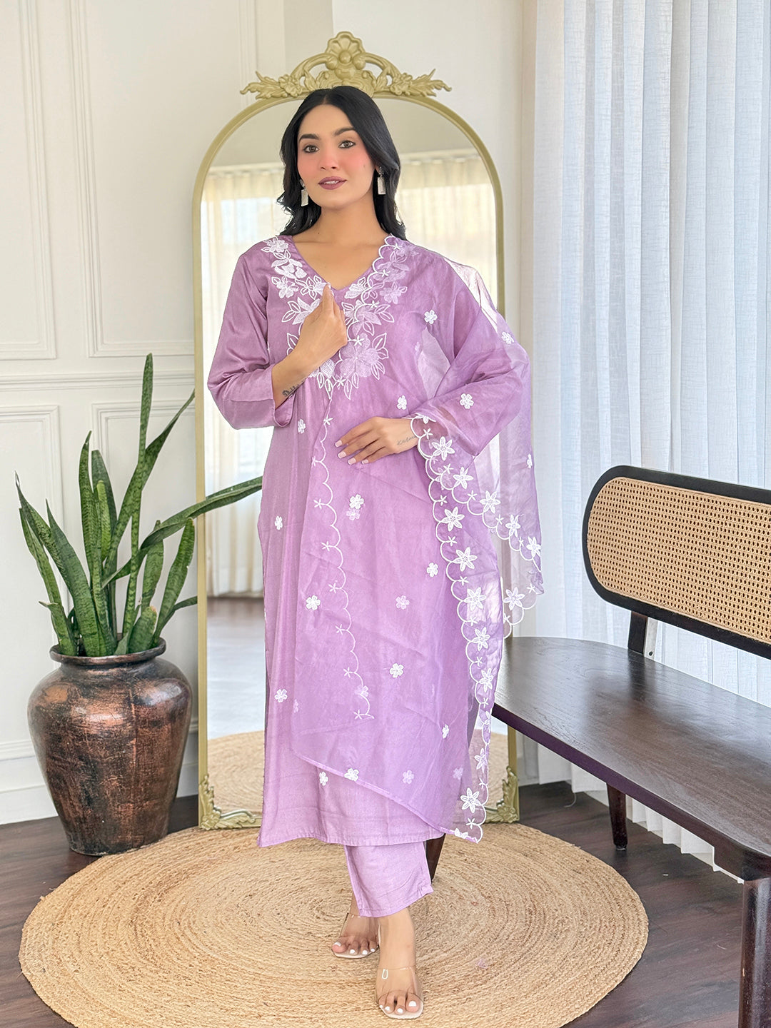 KURTI WITH PANT & DUPATTA D740