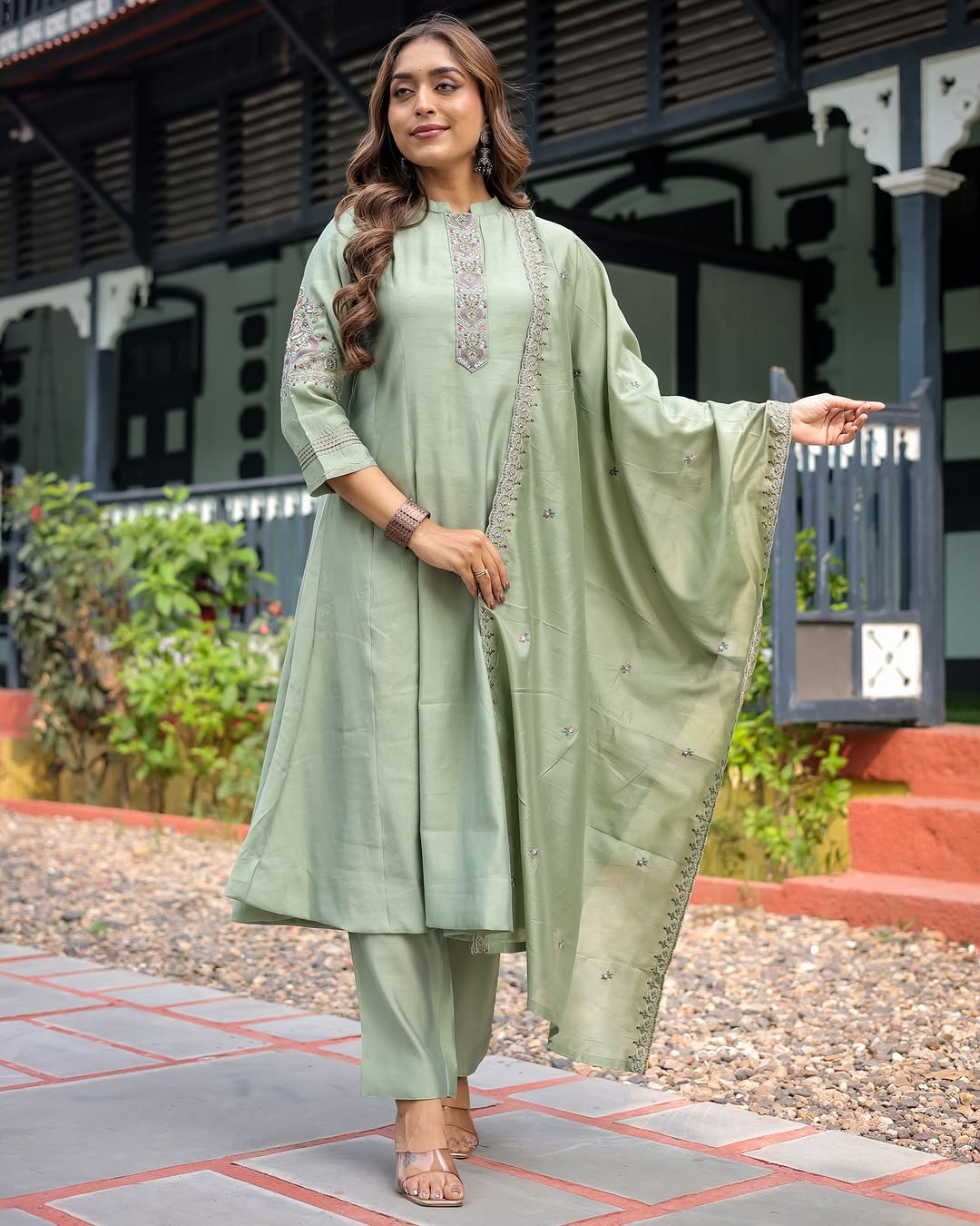 KURTI  WITH PANT & DUPATTA ST-POOJA