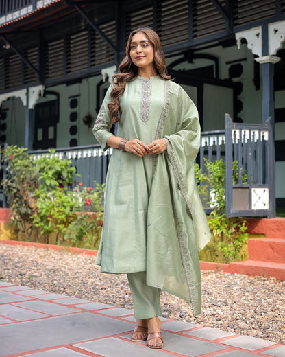 KURTI  WITH PANT & DUPATTA ST-POOJA
