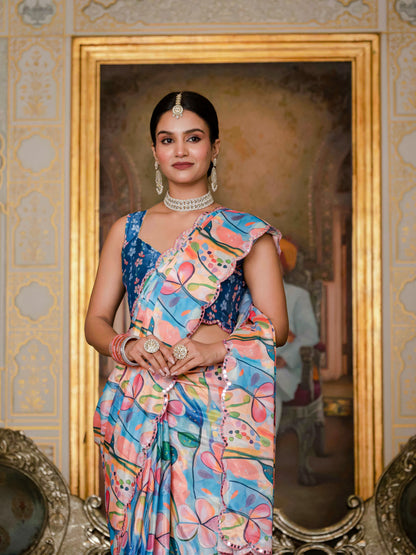 💞  Ready To Wear Saree With Unstitched Blouse RTW-16