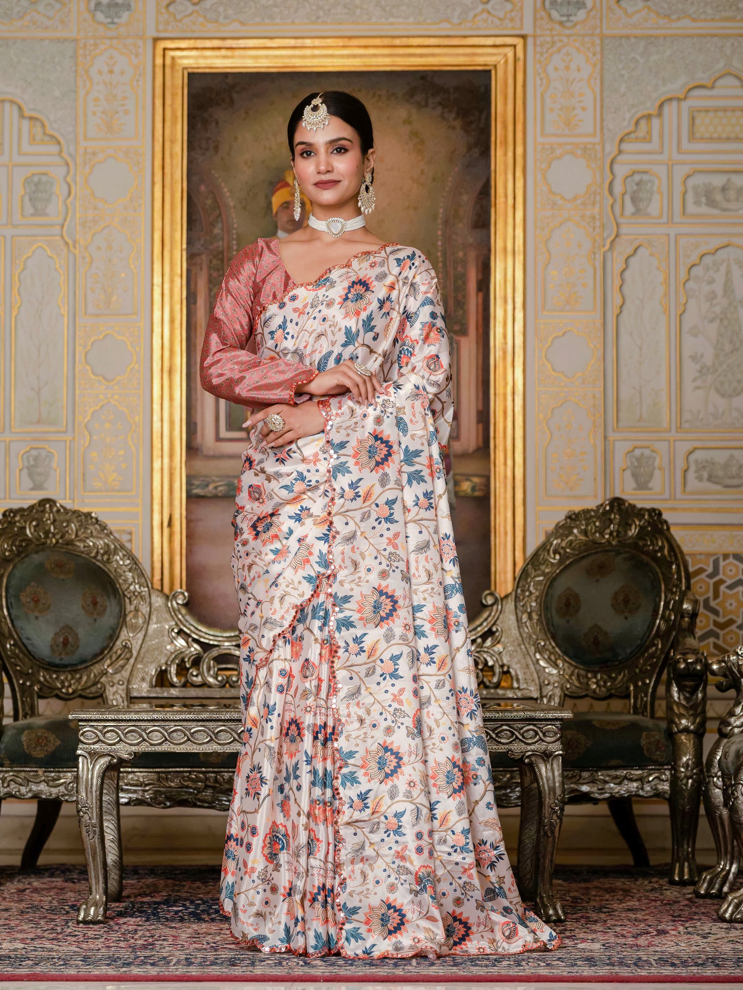 💞  Ready To Wear Saree With Unstitched Blouse RTW-19