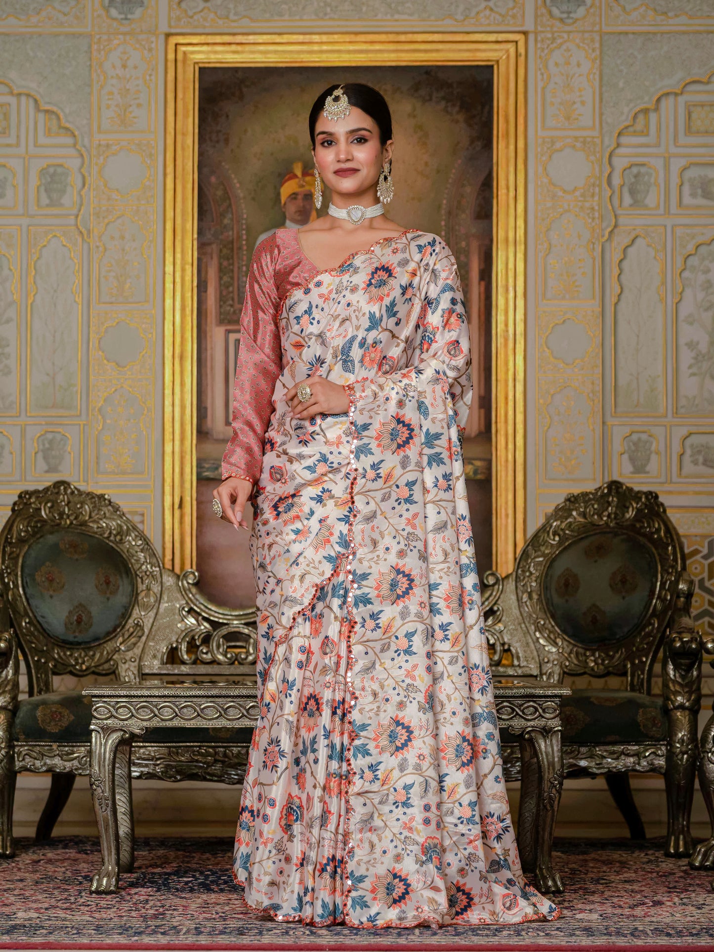 💞  Ready To Wear Saree With Unstitched Blouse RTW-19