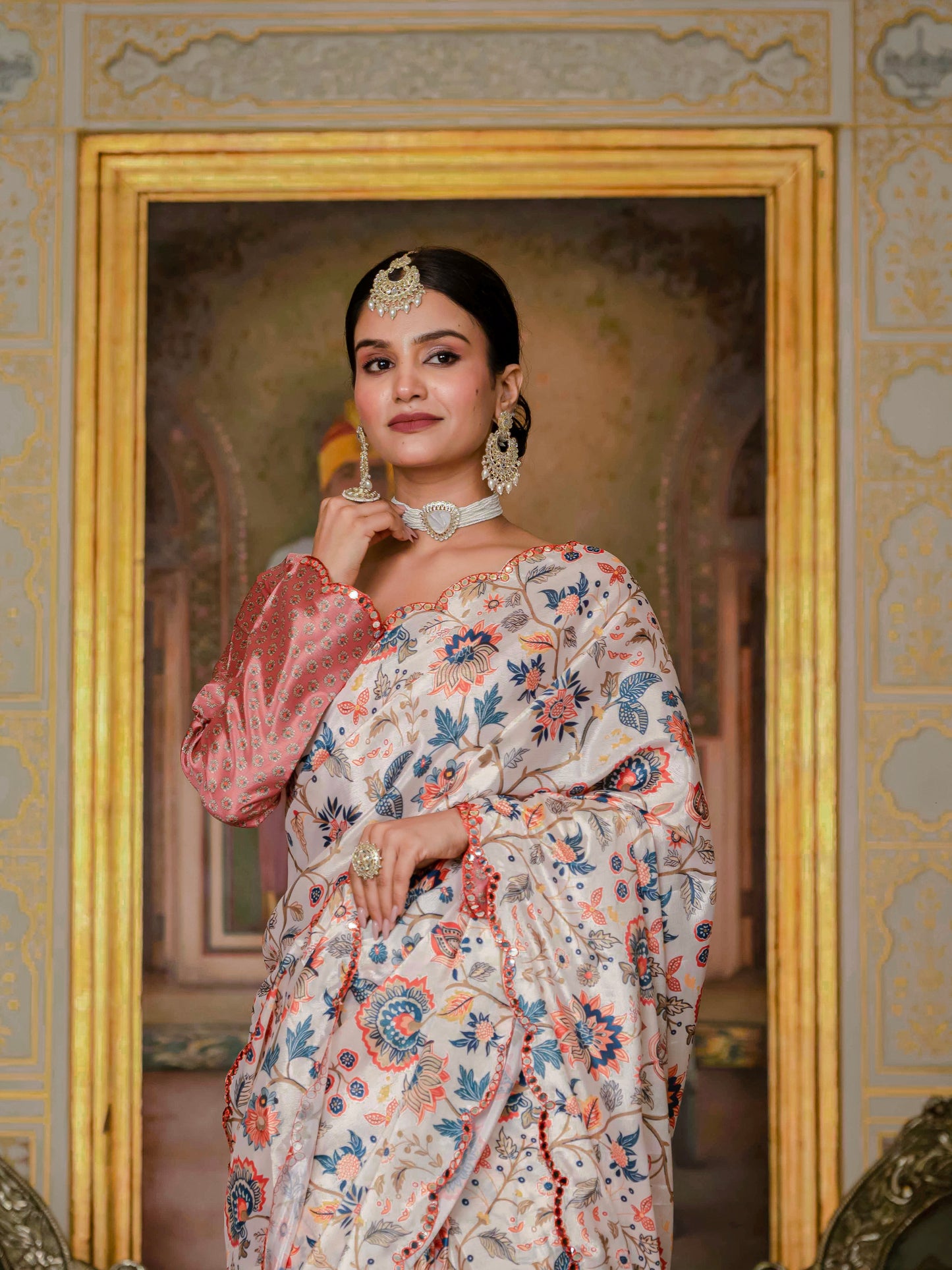 💞  Ready To Wear Saree With Unstitched Blouse RTW-19