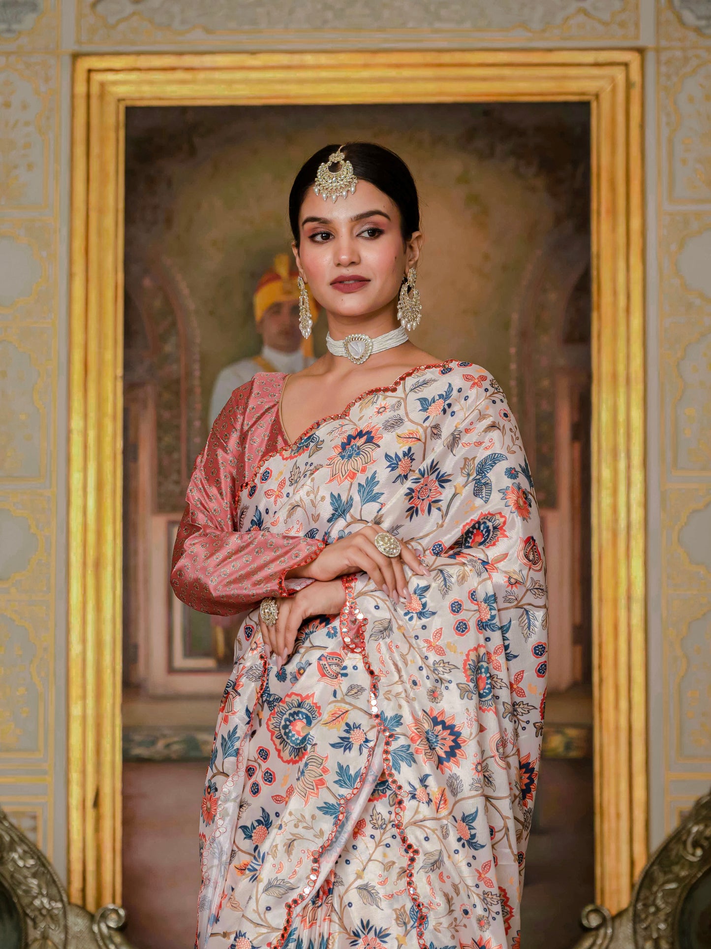 💞  Ready To Wear Saree With Unstitched Blouse RTW-19