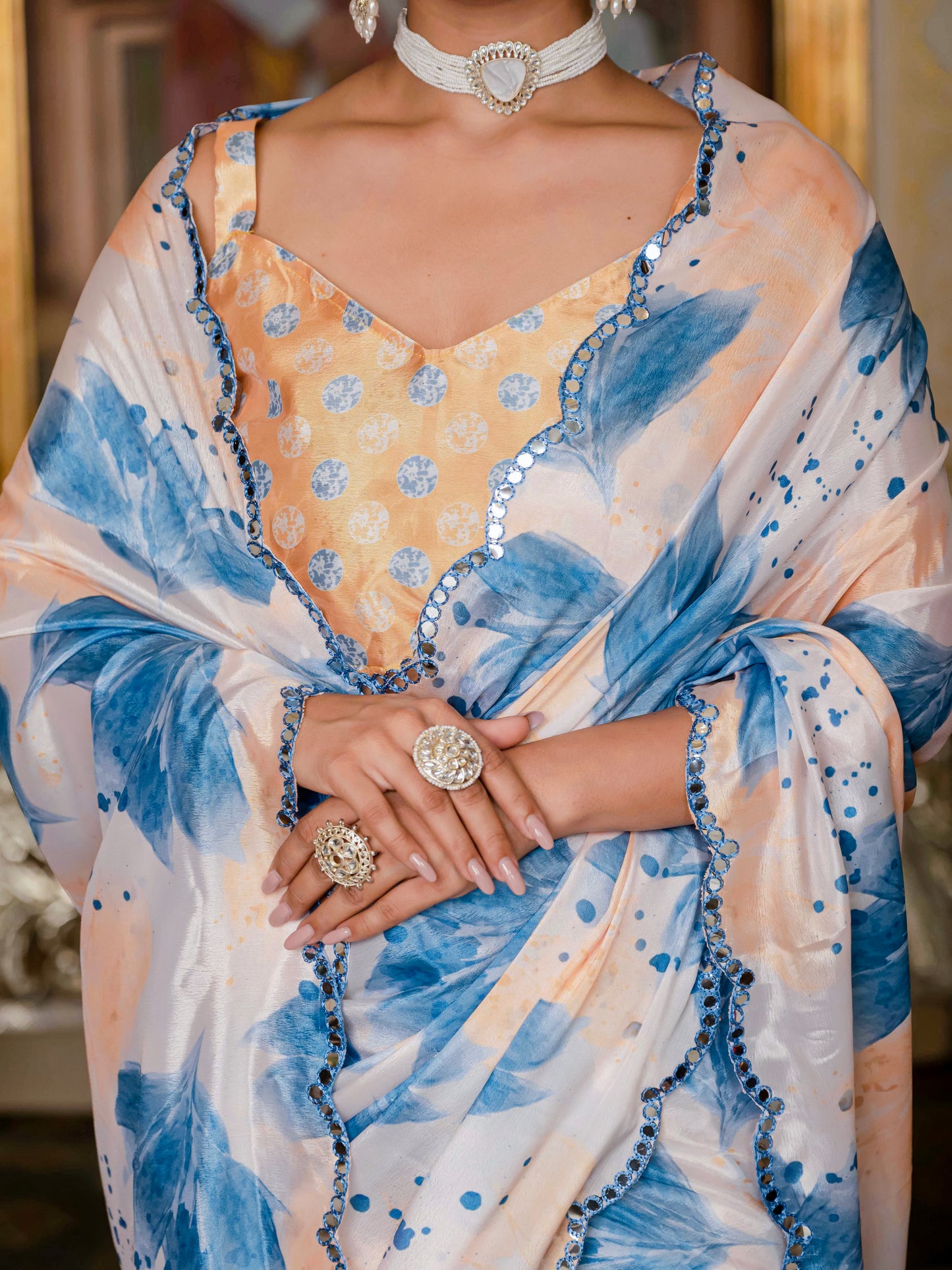 💞  Ready To Wear Saree With Unstitched Blouse RTW-20