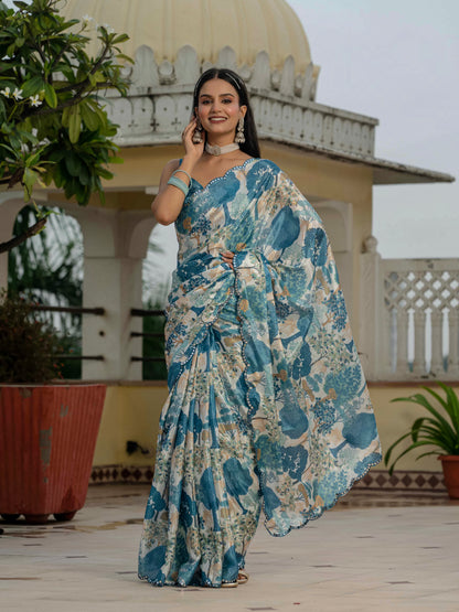 💞  Ready To Wear Saree With Unstitched Blouse RTW-02