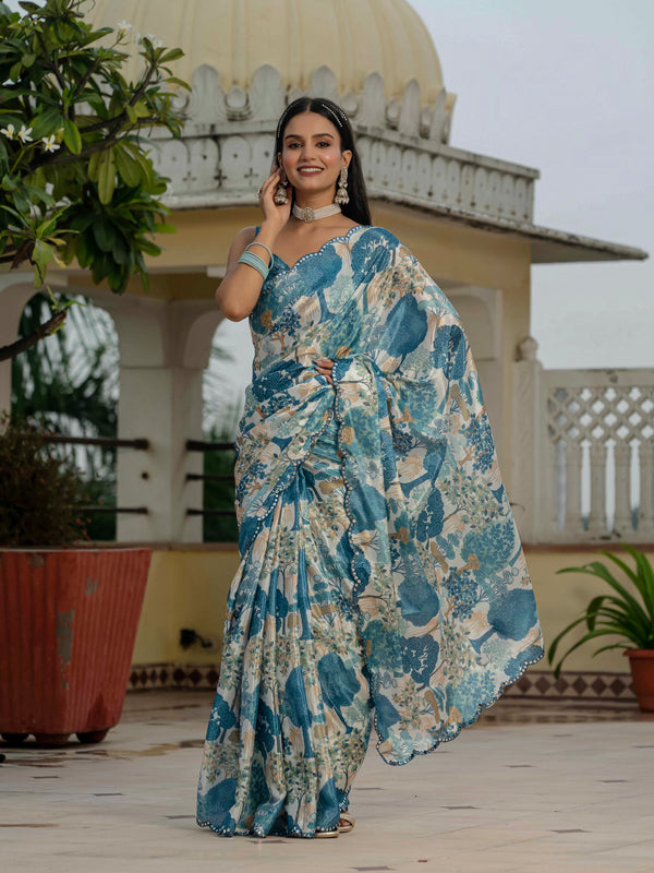 💞  Ready To Wear Saree With Unstitched Blouse RTW-02