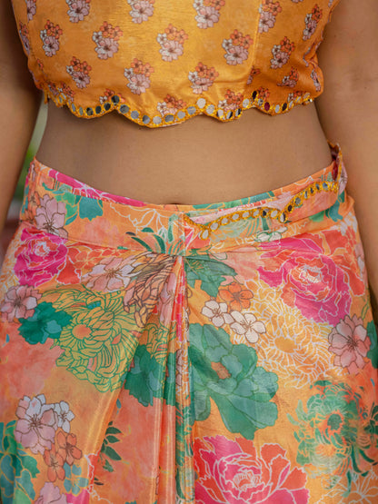 💞  Ready To Wear Saree With Unstitched Blouse RTW-04