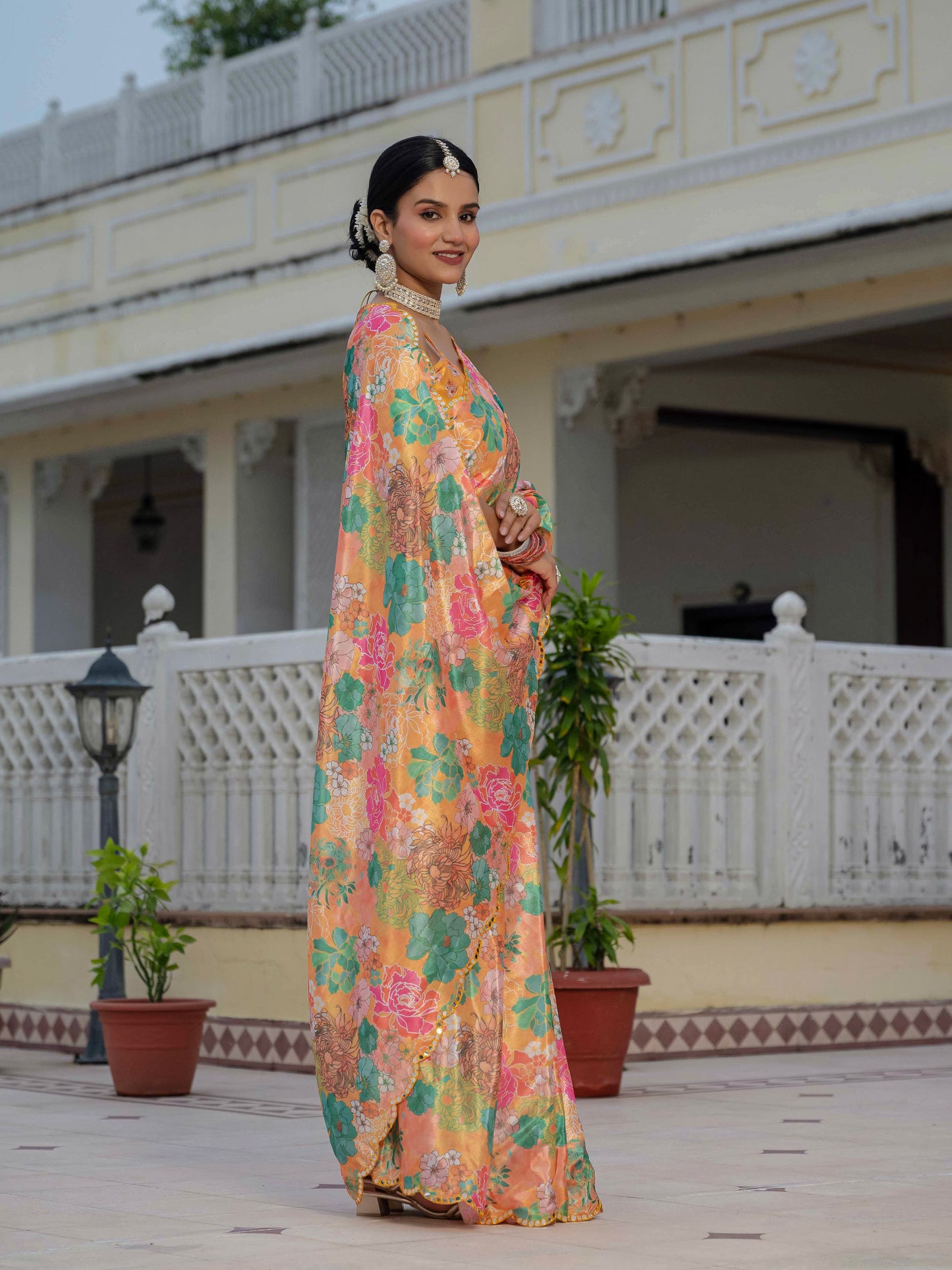 💞  Ready To Wear Saree With Unstitched Blouse RTW-04