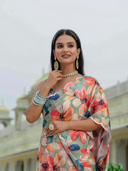 💞  Ready To Wear Saree With Unstitched Blouse RTW-06