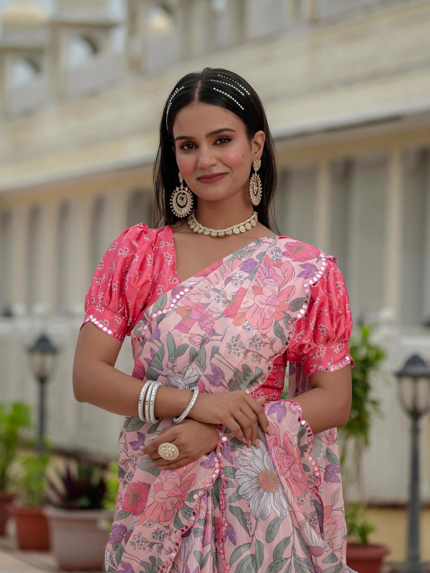 💞  Ready To Wear Saree With Unstitched Blouse RTW-07