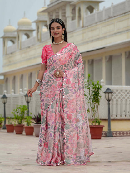 💞  Ready To Wear Saree With Unstitched Blouse RTW-07