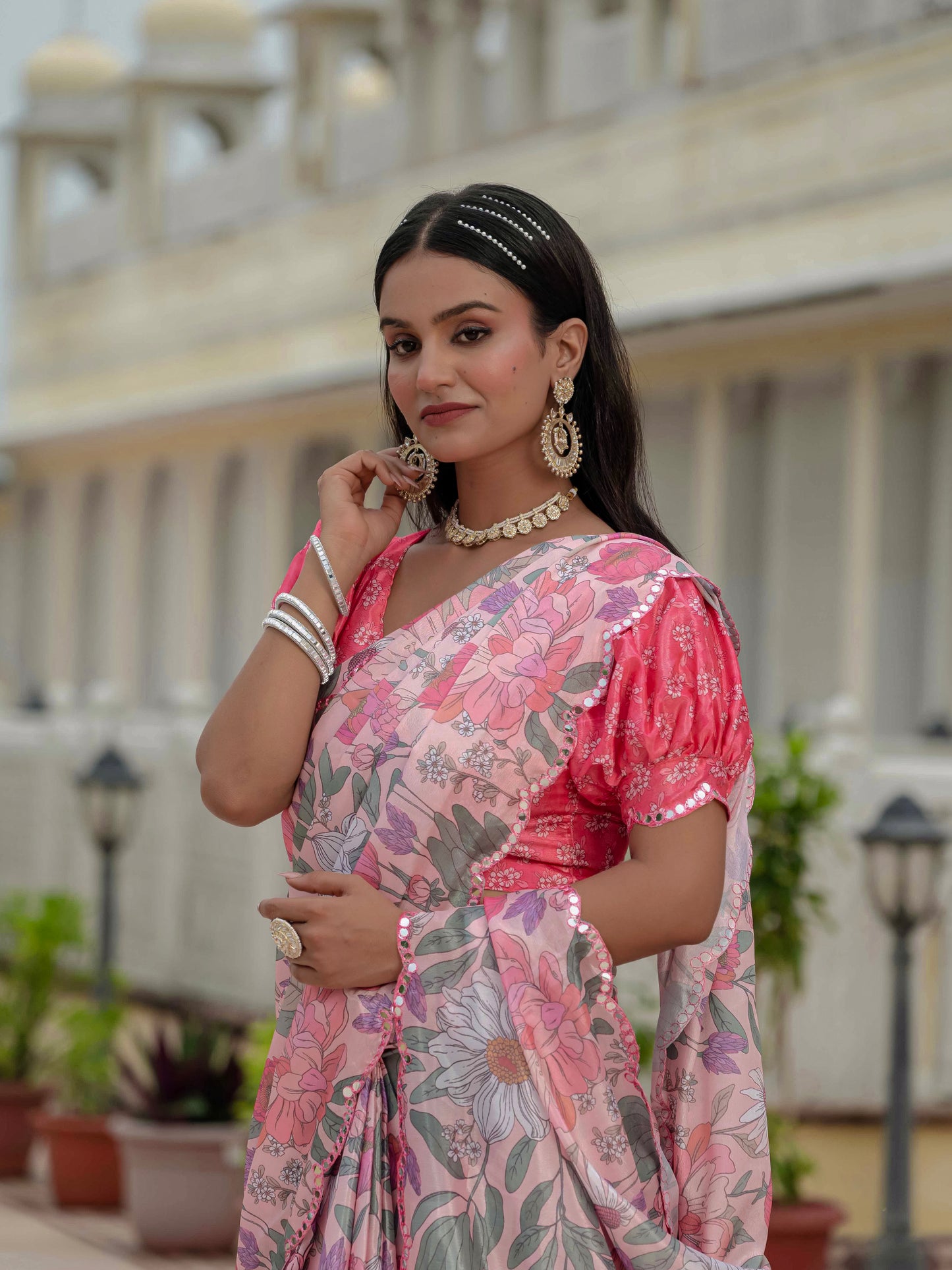 💞  Ready To Wear Saree With Unstitched Blouse RTW-07