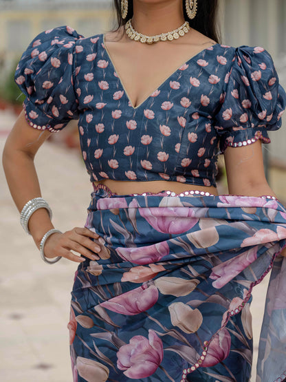 💞  Ready To Wear Saree With Unstitched Blouse RTW-09