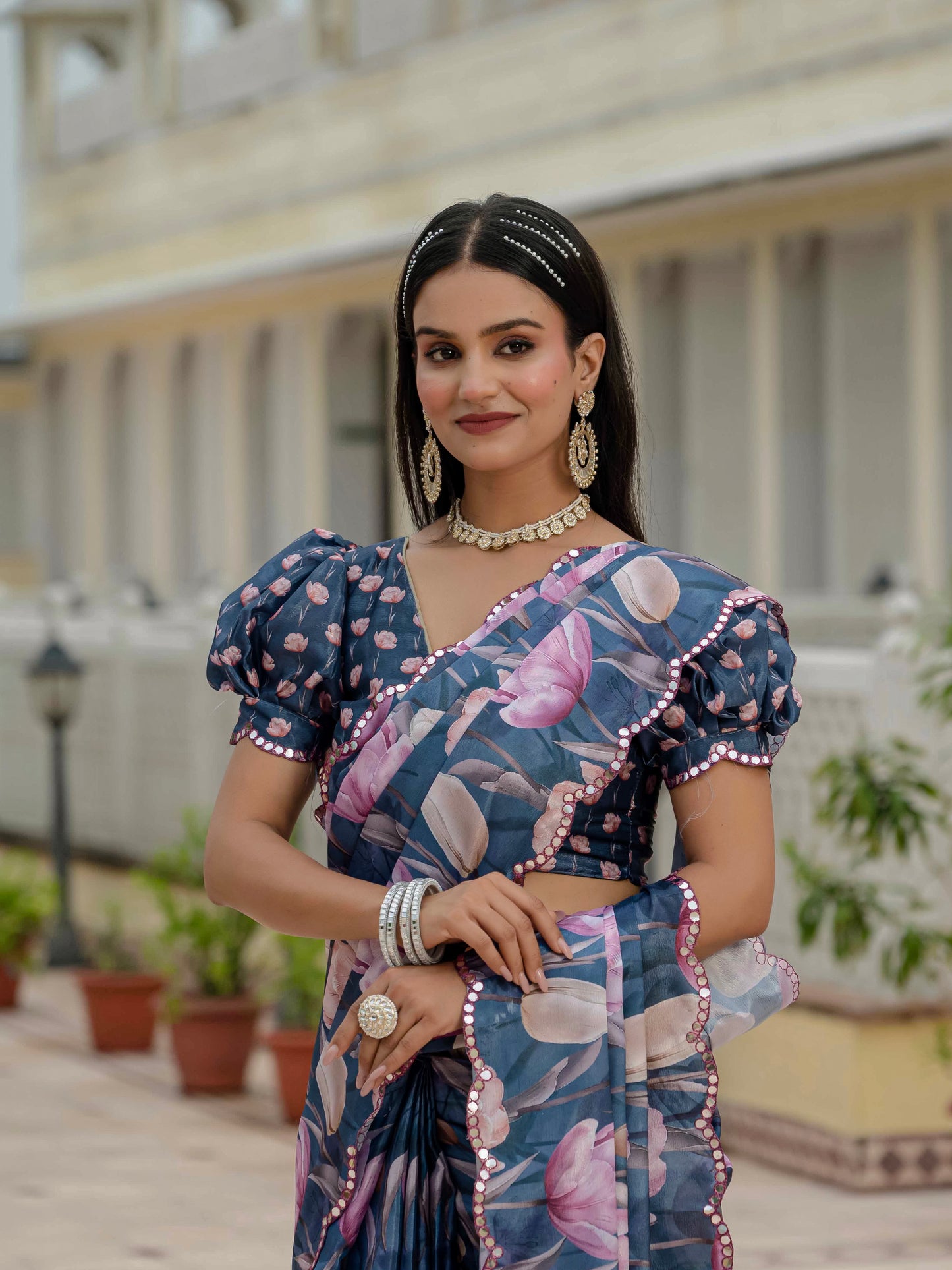 💞  Ready To Wear Saree With Unstitched Blouse RTW-09