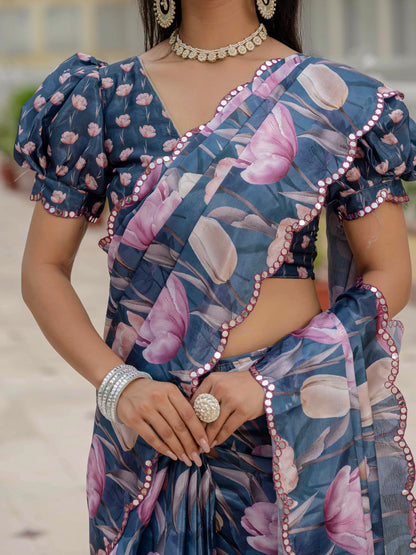 💞  Ready To Wear Saree With Unstitched Blouse RTW-09