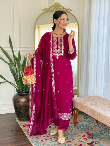 KURTI WITH PANT & DUPATTA VI-YASHVI