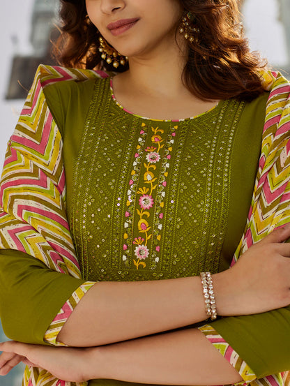 KURTI WITH PANT & DUPATTA ST-SOMYA
