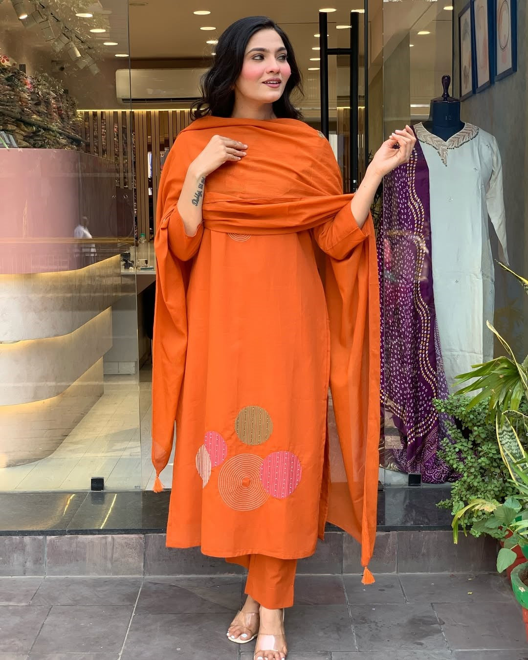 KURTI WITH PANT & DUPATTA ST-KASHMIRA