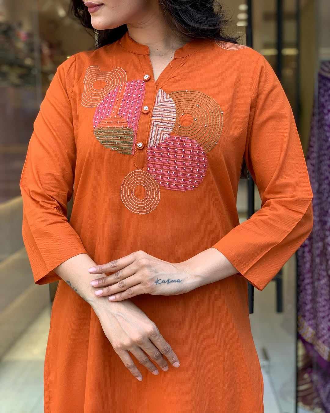 KURTI WITH PANT & DUPATTA ST-KASHMIRA