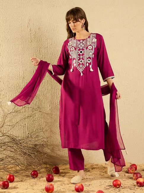 KURTI  WITH PANT & DUPATTA D133