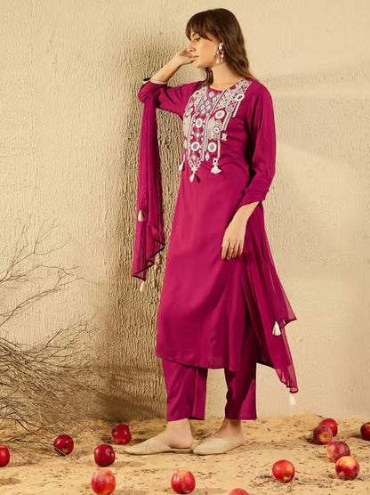 KURTI  WITH PANT & DUPATTA D133