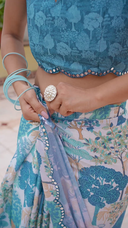 💞  Ready To Wear Saree With Unstitched Blouse RTW-02