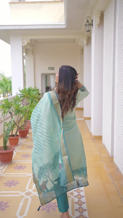 KURTI  WITH PANT & DUPATTA WF-ROYAL