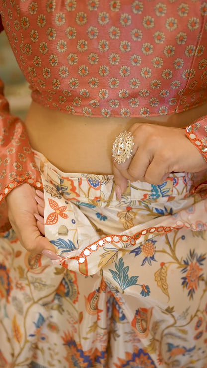 💞  Ready To Wear Saree With Unstitched Blouse RTW-19