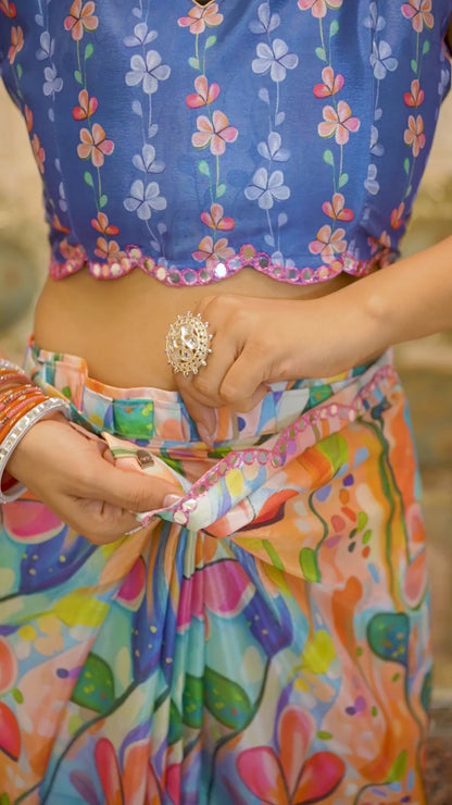 💞  Ready To Wear Saree With Unstitched Blouse RTW-16