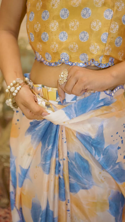 💞  Ready To Wear Saree With Unstitched Blouse RTW-20