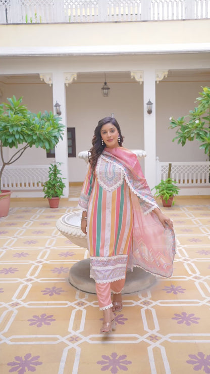 KURTI  WITH PANT & DUPATTA WF-LAILA