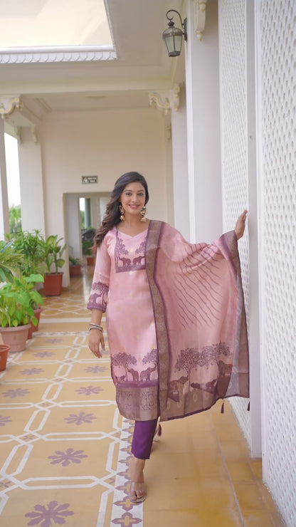 KURTI  WITH PANT & DUPATTA WF-ROYAL