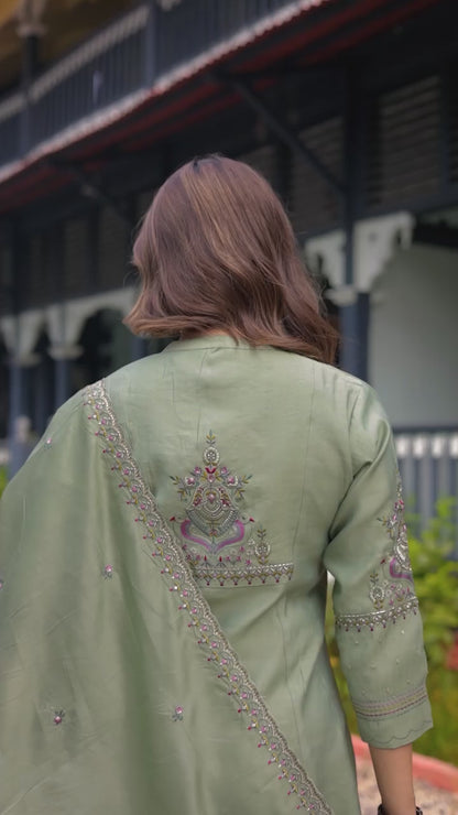 KURTI  WITH PANT & DUPATTA ST-POOJA