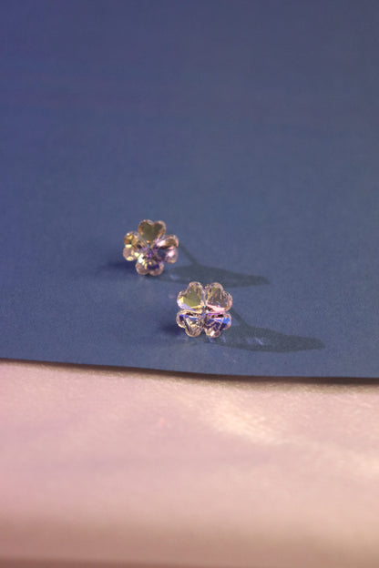 Crystal Blossom Stud Earrings