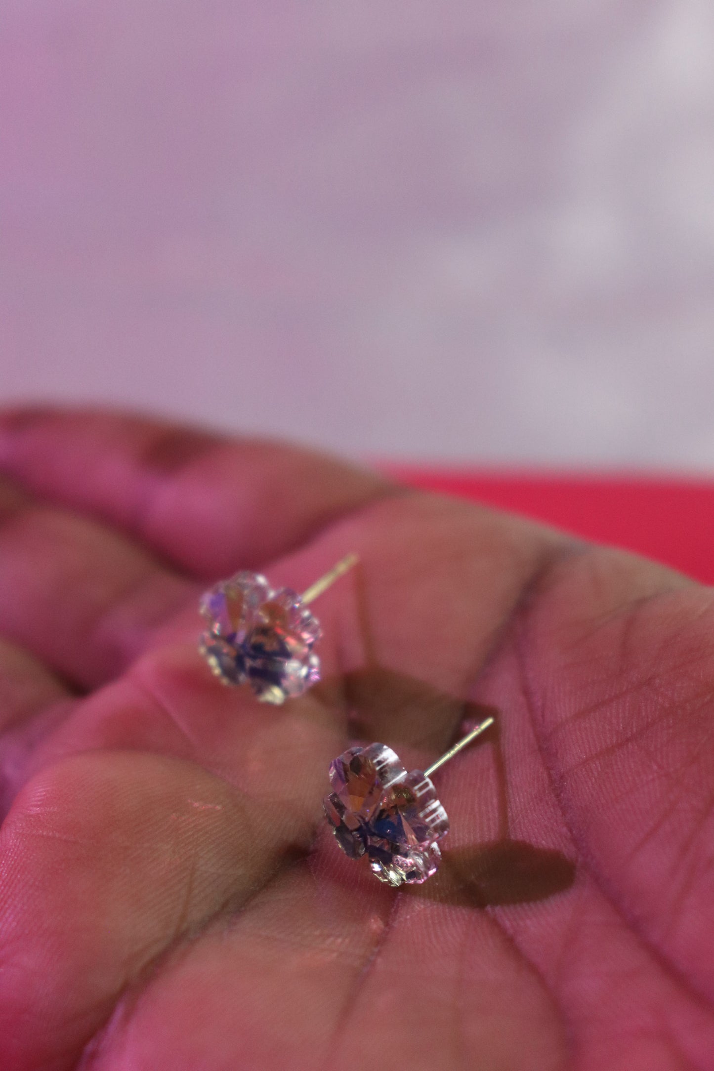 Crystal Blossom Stud Earrings