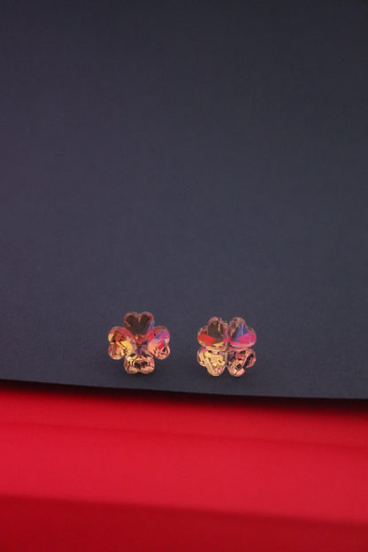 Crystal Blossom Stud Earrings